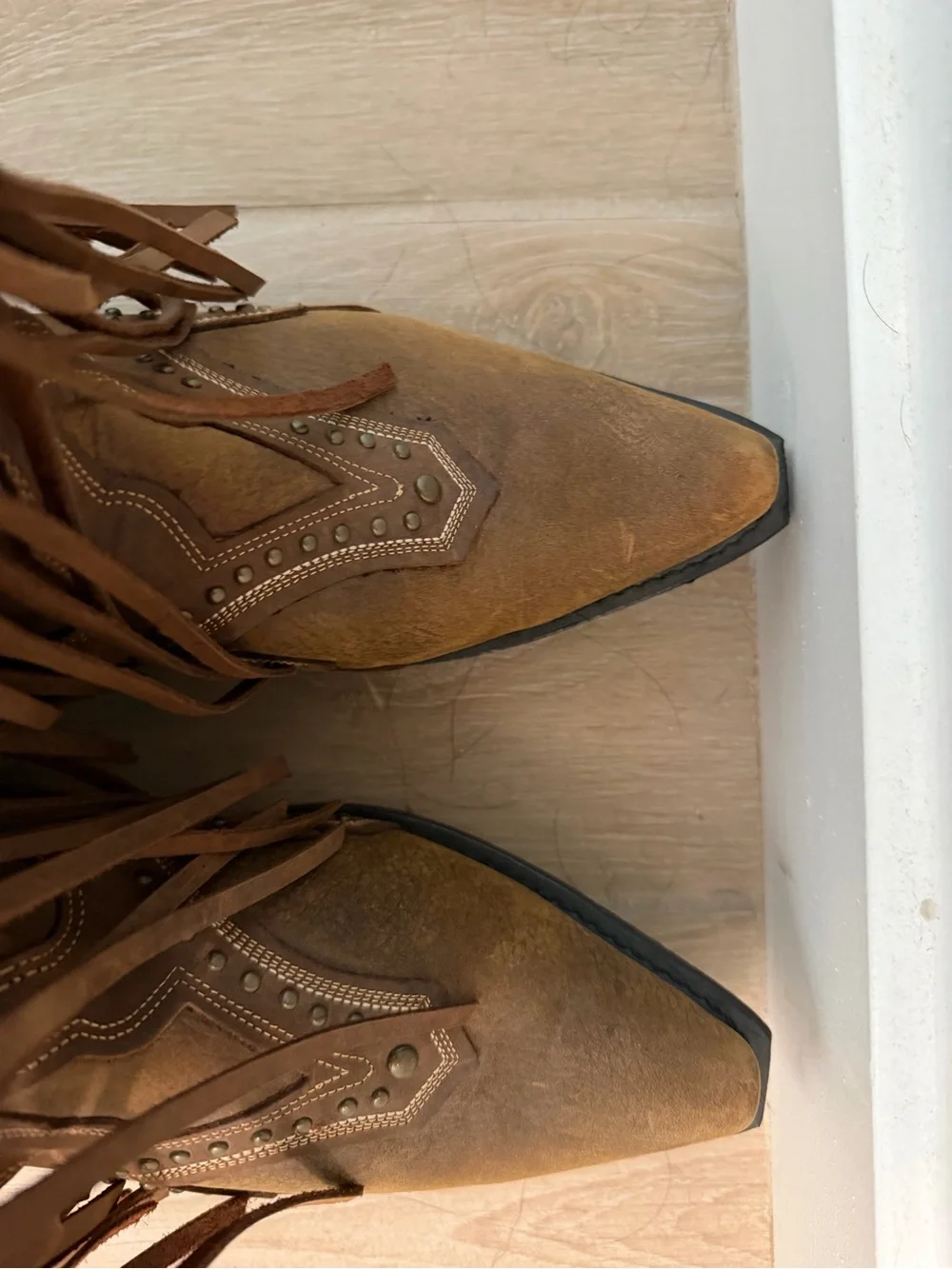 Rockin’ Country Women's Brown Fringe Western Boots